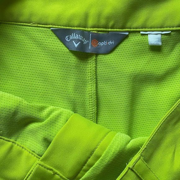 Callaway Golf Skort -4 lime green , polyester spandex - Picture 3 of 4